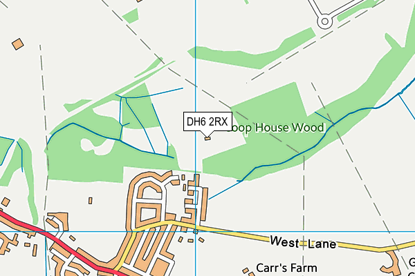 DH6 2RX map - OS VectorMap District (Ordnance Survey) DH6 2RX map - OS VectorMap District (Ordnance Survey)