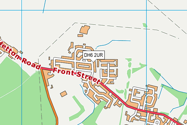 DH6 2UR map - OS VectorMap District (Ordnance Survey) DH6 2UR map - OS VectorMap District (Ordnance Survey)