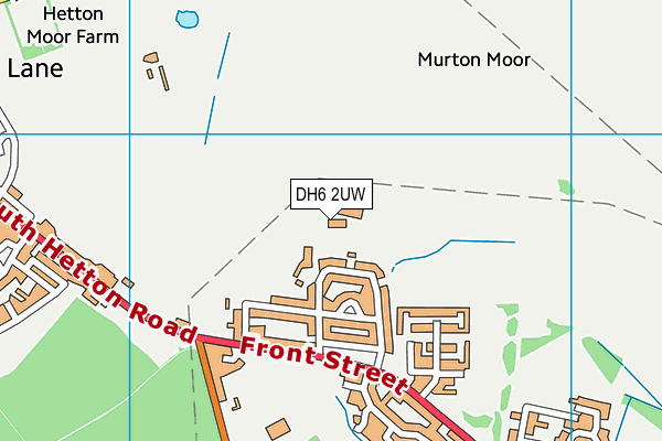 DH6 2UW map - OS VectorMap District (Ordnance Survey) DH6 2UW map - OS VectorMap District (Ordnance Survey)