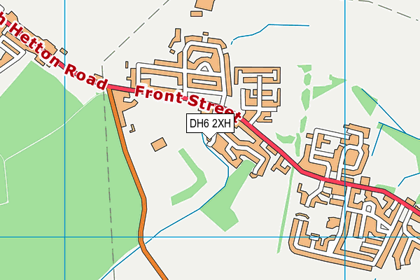 DH6 2XH map - OS VectorMap District (Ordnance Survey) DH6 2XH map - OS VectorMap District (Ordnance Survey)