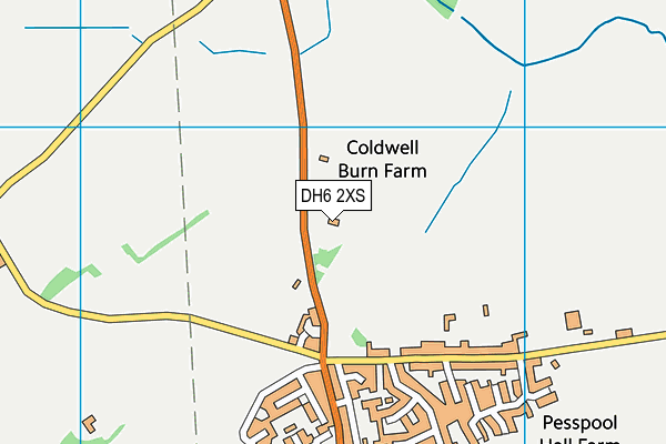 DH6 2XS map - OS VectorMap District (Ordnance Survey) DH6 2XS map - OS VectorMap District (Ordnance Survey)
