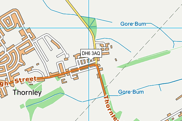 DH6 3AQ map - OS VectorMap District (Ordnance Survey) DH6 3AQ map - OS VectorMap District (Ordnance Survey)