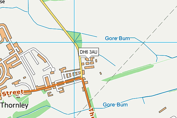 DH6 3AU map - OS VectorMap District (Ordnance Survey) DH6 3AU map - OS VectorMap District (Ordnance Survey)