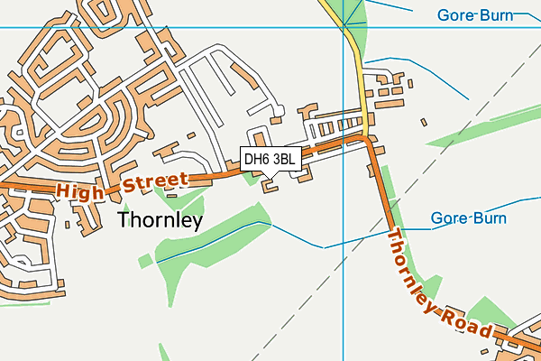 DH6 3BL map - OS VectorMap District (Ordnance Survey) DH6 3BL map - OS VectorMap District (Ordnance Survey)