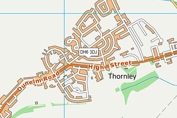 DH6 3DJ map - OS VectorMap District (Ordnance Survey) DH6 3DJ map - OS VectorMap District (Ordnance Survey)