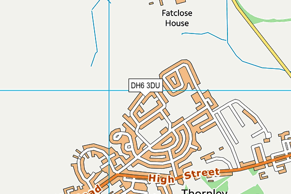 DH6 3DU map - OS VectorMap District (Ordnance Survey) DH6 3DU map - OS VectorMap District (Ordnance Survey)