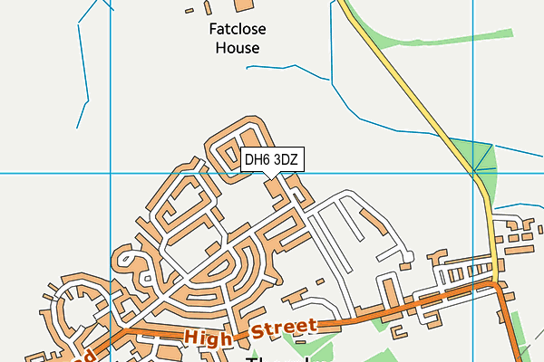 DH6 3DZ map - OS VectorMap District (Ordnance Survey) DH6 3DZ map - OS VectorMap District (Ordnance Survey)