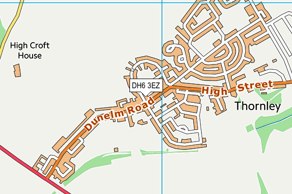 DH6 3EZ map - OS VectorMap District (Ordnance Survey) DH6 3EZ map - OS VectorMap District (Ordnance Survey)