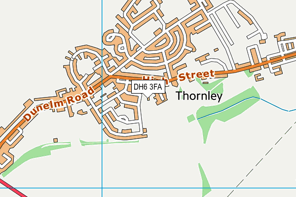 DH6 3FA map - OS VectorMap District (Ordnance Survey) DH6 3FA map - OS VectorMap District (Ordnance Survey)