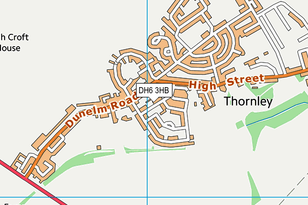 DH6 3HB map - OS VectorMap District (Ordnance Survey) DH6 3HB map - OS VectorMap District (Ordnance Survey)