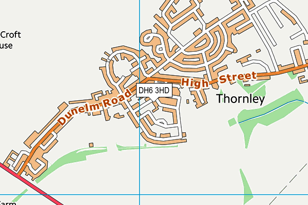 DH6 3HD map - OS VectorMap District (Ordnance Survey) DH6 3HD map - OS VectorMap District (Ordnance Survey)