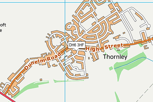 DH6 3HF map - OS VectorMap District (Ordnance Survey) DH6 3HF map - OS VectorMap District (Ordnance Survey)