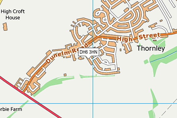 DH6 3HN map - OS VectorMap District (Ordnance Survey) DH6 3HN map - OS VectorMap District (Ordnance Survey)