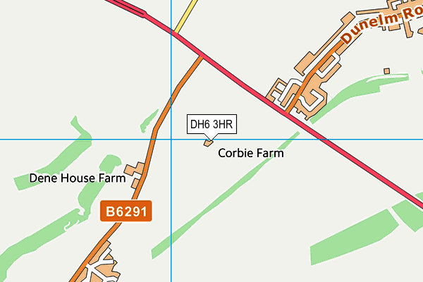 DH6 3HR map - OS VectorMap District (Ordnance Survey) DH6 3HR map - OS VectorMap District (Ordnance Survey)