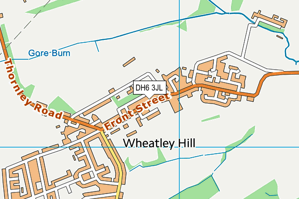 DH6 3JL map - OS VectorMap District (Ordnance Survey) DH6 3JL map - OS VectorMap District (Ordnance Survey)