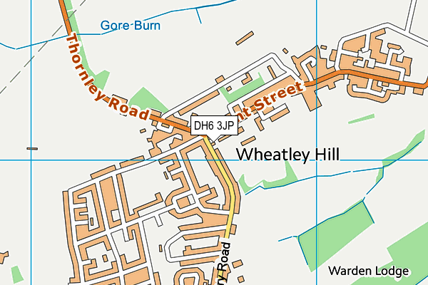 DH6 3JP map - OS VectorMap District (Ordnance Survey) DH6 3JP map - OS VectorMap District (Ordnance Survey)