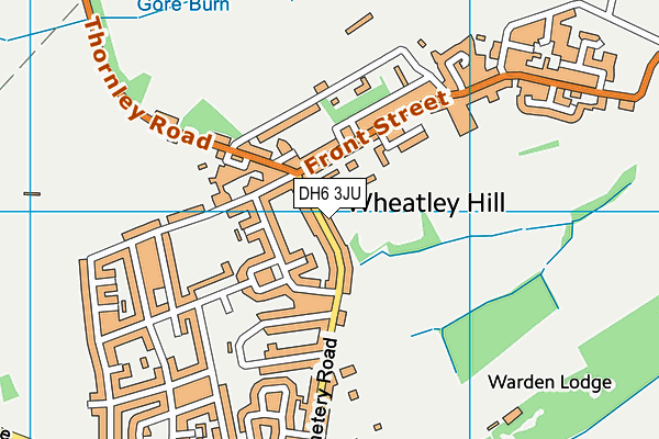 DH6 3JU map - OS VectorMap District (Ordnance Survey) DH6 3JU map - OS VectorMap District (Ordnance Survey)