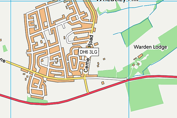 DH6 3LG map - OS VectorMap District (Ordnance Survey) DH6 3LG map - OS VectorMap District (Ordnance Survey)