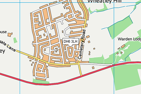 DH6 3LH map - OS VectorMap District (Ordnance Survey) DH6 3LH map - OS VectorMap District (Ordnance Survey)