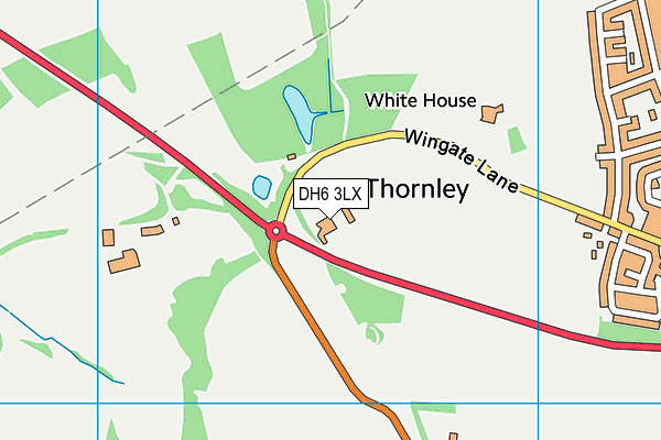 DH6 3LX map - OS VectorMap District (Ordnance Survey) DH6 3LX map - OS VectorMap District (Ordnance Survey)