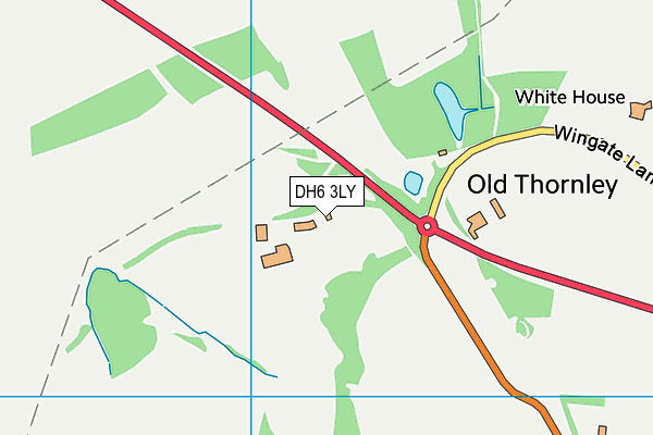 DH6 3LY map - OS VectorMap District (Ordnance Survey) DH6 3LY map - OS VectorMap District (Ordnance Survey)