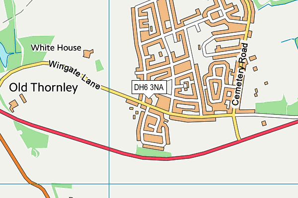 DH6 3NA map - OS VectorMap District (Ordnance Survey) DH6 3NA map - OS VectorMap District (Ordnance Survey)