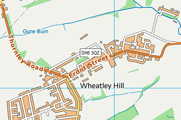 DH6 3QZ map - OS VectorMap District (Ordnance Survey) DH6 3QZ map - OS VectorMap District (Ordnance Survey)