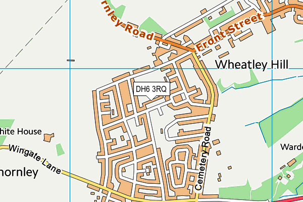 DH6 3RQ map - OS VectorMap District (Ordnance Survey) DH6 3RQ map - OS VectorMap District (Ordnance Survey)
