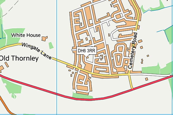 DH6 3RR map - OS VectorMap District (Ordnance Survey) DH6 3RR map - OS VectorMap District (Ordnance Survey)