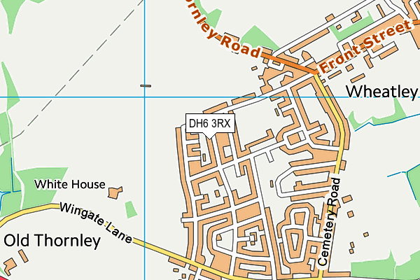 DH6 3RX map - OS VectorMap District (Ordnance Survey) DH6 3RX map - OS VectorMap District (Ordnance Survey)