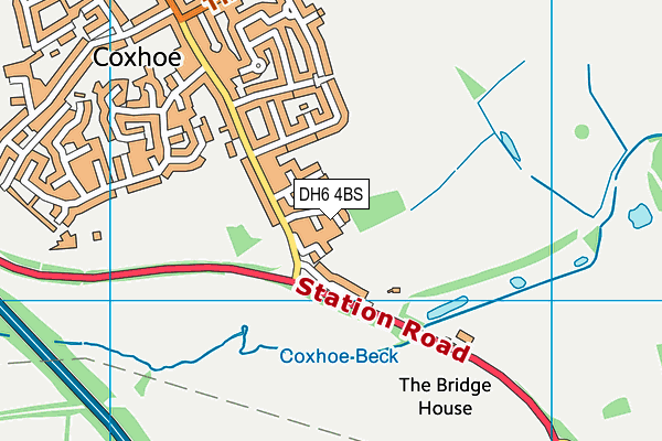 DH6 4BS map - OS VectorMap District (Ordnance Survey) DH6 4BS map - OS VectorMap District (Ordnance Survey)