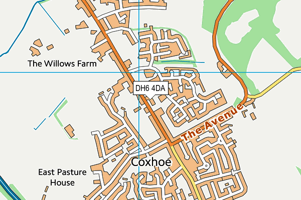 DH6 4DA map - OS VectorMap District (Ordnance Survey) DH6 4DA map - OS VectorMap District (Ordnance Survey)