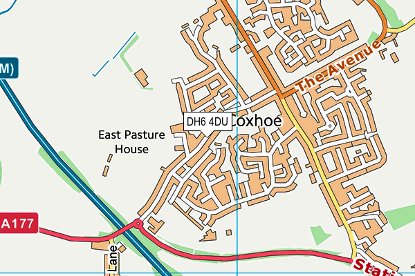 DH6 4DU map - OS VectorMap District (Ordnance Survey) DH6 4DU map - OS VectorMap District (Ordnance Survey)
