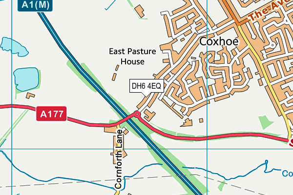 DH6 4EQ map - OS VectorMap District (Ordnance Survey) DH6 4EQ map - OS VectorMap District (Ordnance Survey)