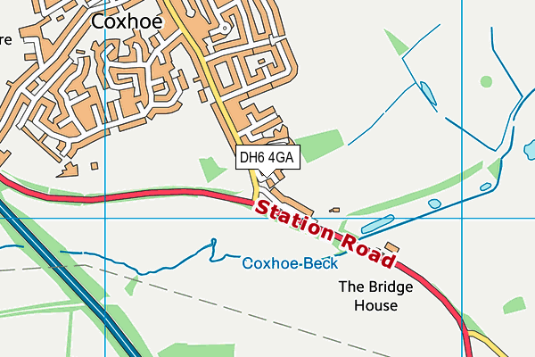 DH6 4GA map - OS VectorMap District (Ordnance Survey) DH6 4GA map - OS VectorMap District (Ordnance Survey)