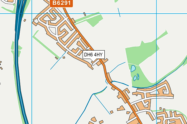 DH6 4HY map - OS VectorMap District (Ordnance Survey) DH6 4HY map - OS VectorMap District (Ordnance Survey)
