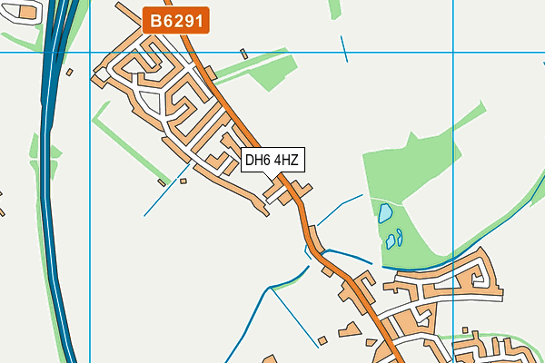 DH6 4HZ map - OS VectorMap District (Ordnance Survey) DH6 4HZ map - OS VectorMap District (Ordnance Survey)