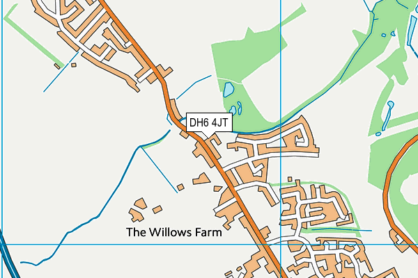 DH6 4JT map - OS VectorMap District (Ordnance Survey) DH6 4JT map - OS VectorMap District (Ordnance Survey)