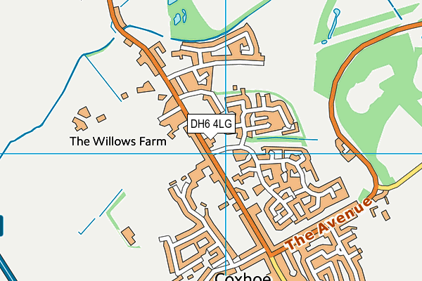 DH6 4LG map - OS VectorMap District (Ordnance Survey) DH6 4LG map - OS VectorMap District (Ordnance Survey)