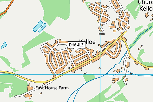 DH6 4LZ map - OS VectorMap District (Ordnance Survey) DH6 4LZ map - OS VectorMap District (Ordnance Survey)