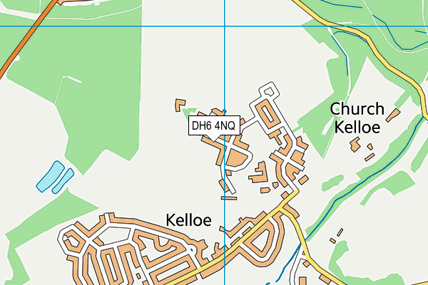 DH6 4NQ map - OS VectorMap District (Ordnance Survey) DH6 4NQ map - OS VectorMap District (Ordnance Survey)