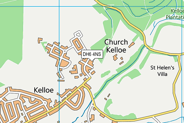 DH6 4NS map - OS VectorMap District (Ordnance Survey) DH6 4NS map - OS VectorMap District (Ordnance Survey)