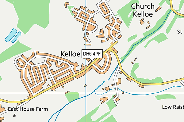 DH6 4PF map - OS VectorMap District (Ordnance Survey) DH6 4PF map - OS VectorMap District (Ordnance Survey)