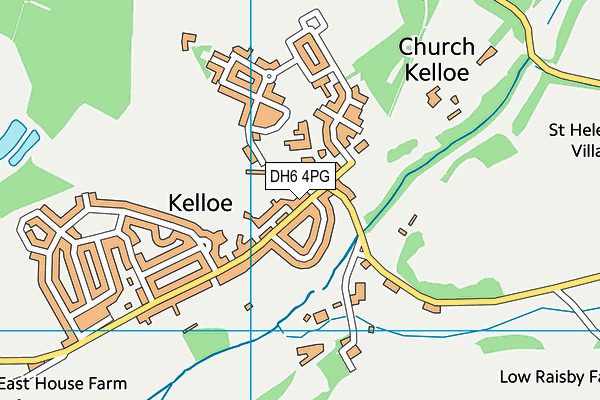 DH6 4PG map - OS VectorMap District (Ordnance Survey) DH6 4PG map - OS VectorMap District (Ordnance Survey)