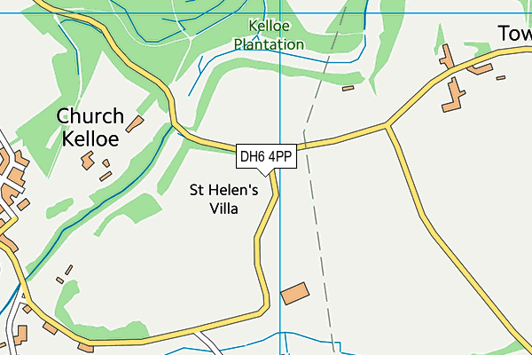 DH6 4PP map - OS VectorMap District (Ordnance Survey) DH6 4PP map - OS VectorMap District (Ordnance Survey)
