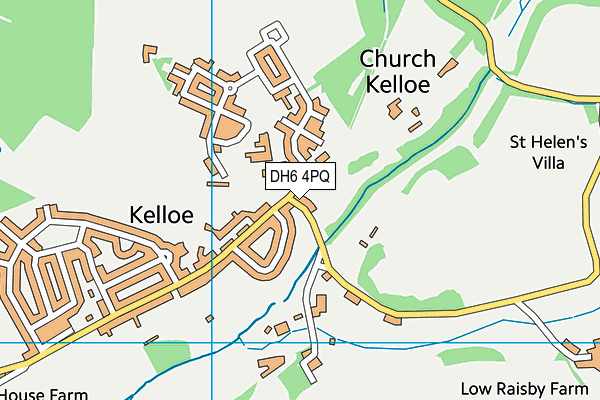 DH6 4PQ map - OS VectorMap District (Ordnance Survey) DH6 4PQ map - OS VectorMap District (Ordnance Survey)