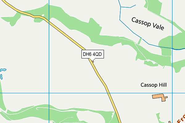 DH6 4QD map - OS VectorMap District (Ordnance Survey) DH6 4QD map - OS VectorMap District (Ordnance Survey)