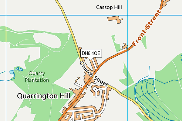 DH6 4QE map - OS VectorMap District (Ordnance Survey) DH6 4QE map - OS VectorMap District (Ordnance Survey)