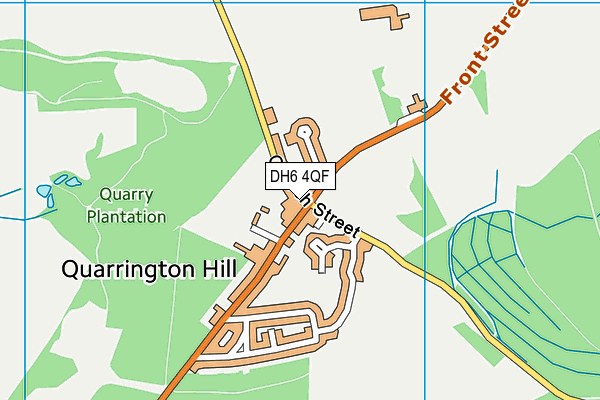 DH6 4QF map - OS VectorMap District (Ordnance Survey) DH6 4QF map - OS VectorMap District (Ordnance Survey)