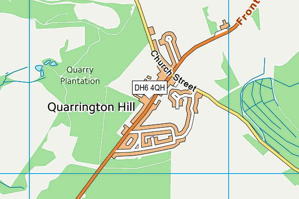 DH6 4QH map - OS VectorMap District (Ordnance Survey) DH6 4QH map - OS VectorMap District (Ordnance Survey)